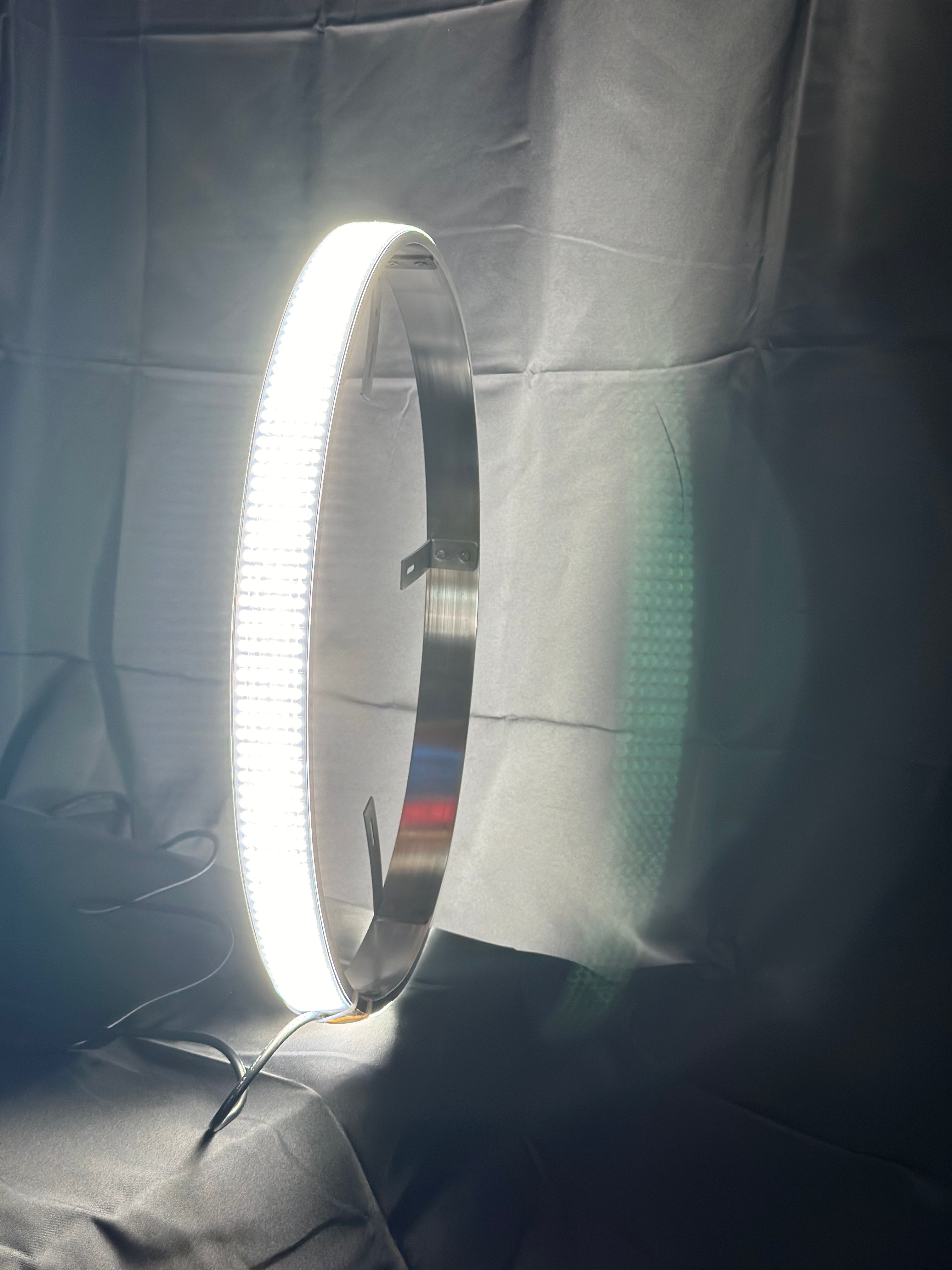 6 Row Switchback Pure White / Amber Wheel Lights