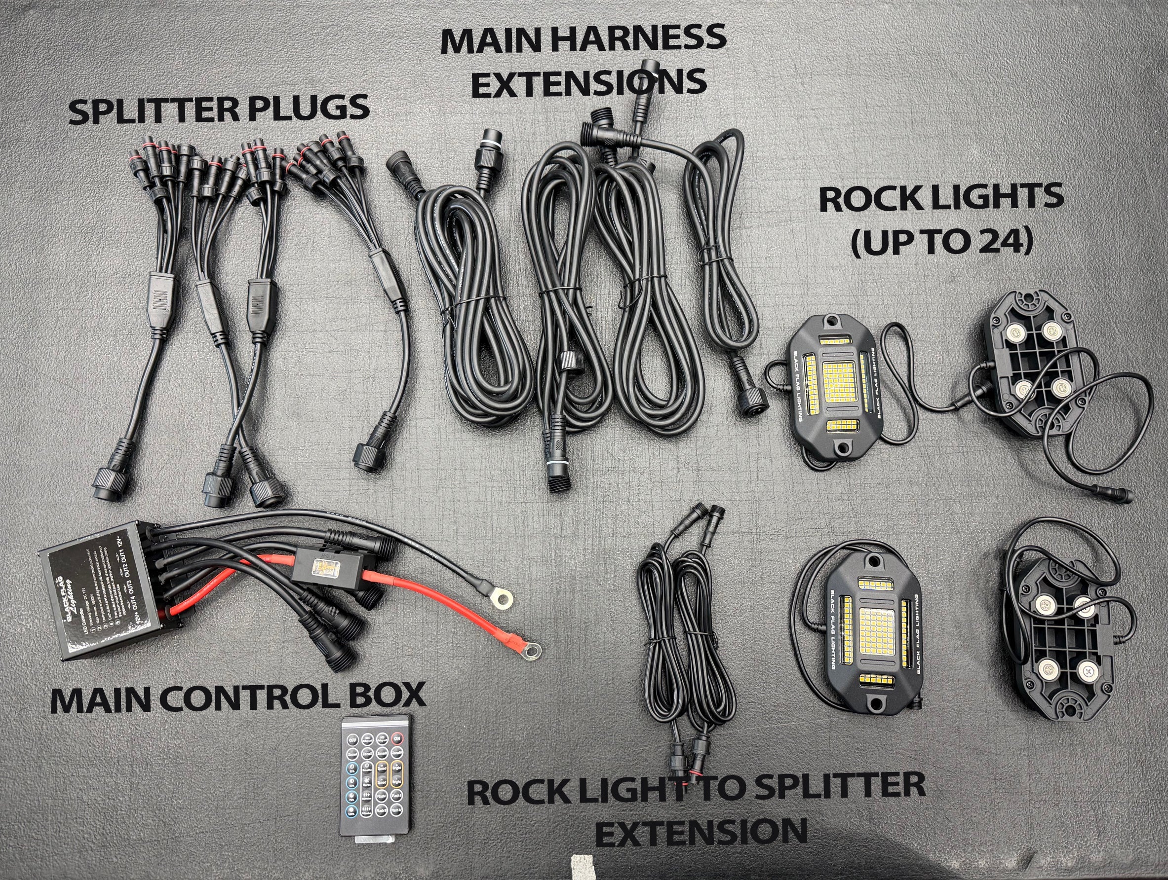 120 LED Chip Pure White Rock Lights
