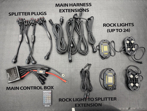 120 LED Chip Pure White Rock Lights