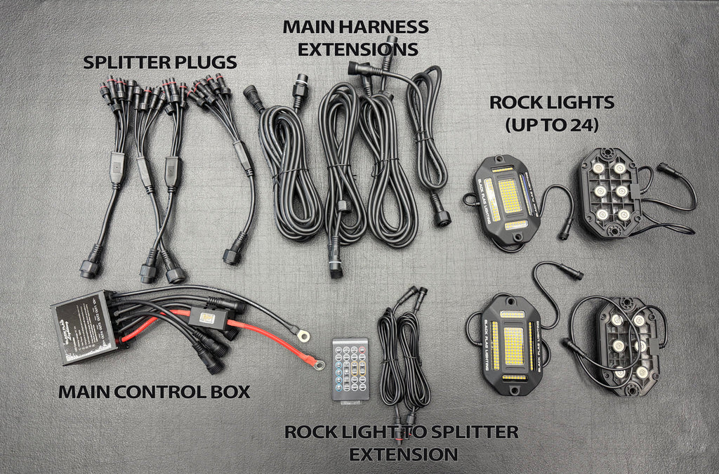 168 LED Chip Pure White Rock Lights