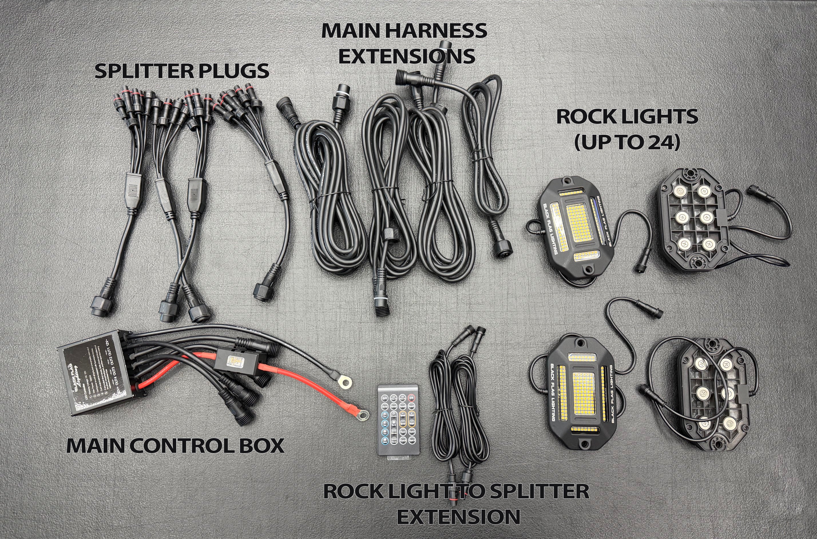 168 LED Chip Pure White Rock Lights