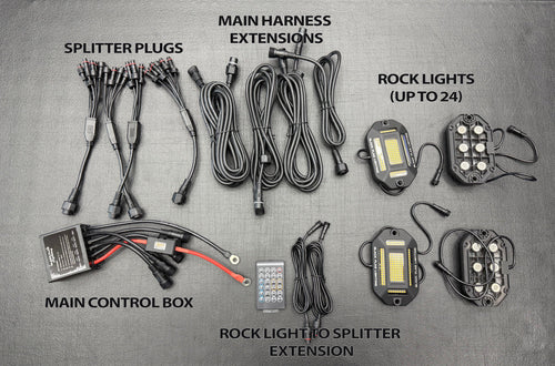 168 LED Chip Pure White Rock Lights