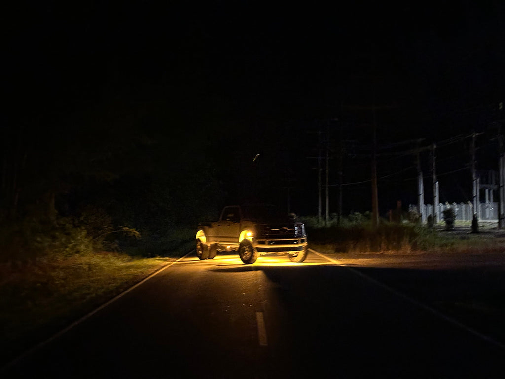 104 LED Chip Switchback (White + Amber) Rock Lights