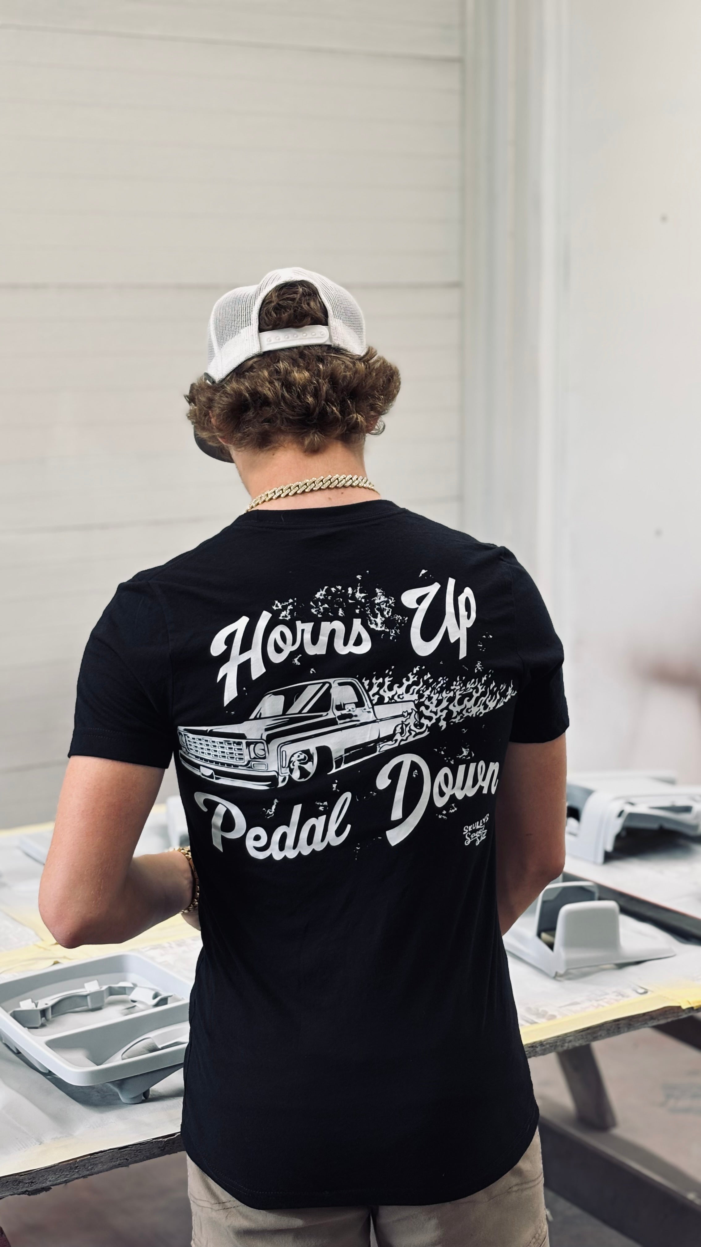 "Horns Up Pedal Down" T-Shirt